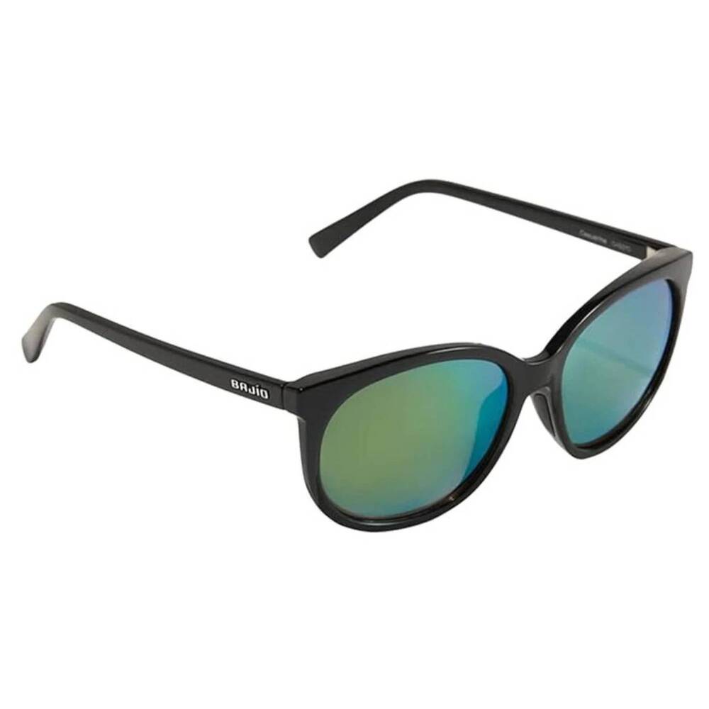 NEW BAJIO men's casuarina sunglasses in gloss black /green